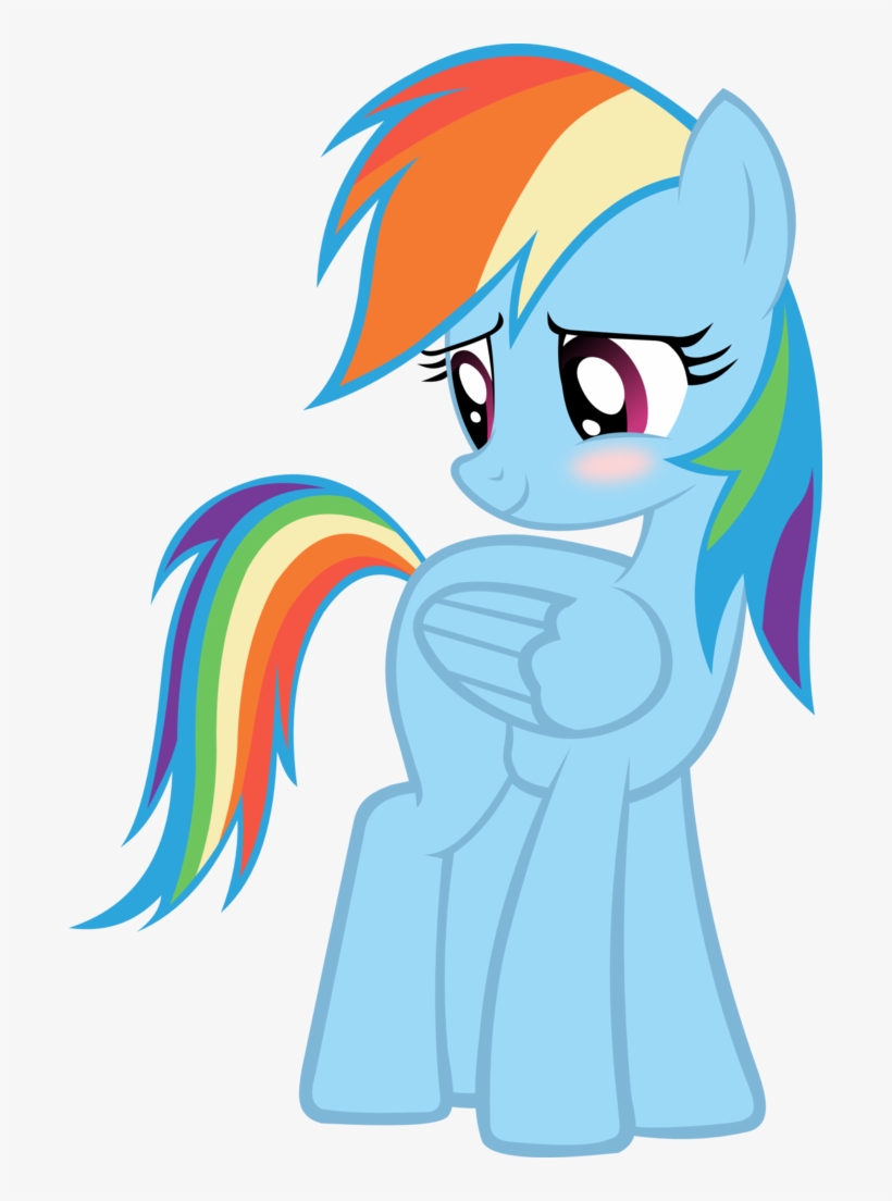 Klaifferon, Blushing, Rainbow Dash, Safe, Simple Background, - Rainbow Dash Flying, transparent png download