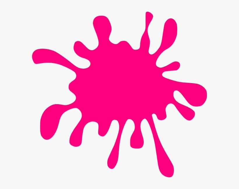 Pink Splatter Clip Art At Clker Com Vector Clip Art - Clean And Dirty Throw Blanket, transparent png download