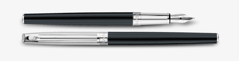 Madison Bicolor Black Pen - Caran D'ache Madison Cisele Gold Plated Rollerball, transparent png download