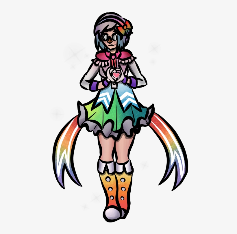 Next Is This Sparkling Rainbow Piece From [wandering - Illustration, transparent png download