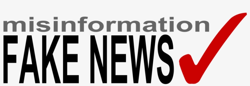 Text Reads "misinformation, Fake News" Next To A Red - Fake News, transparent png download