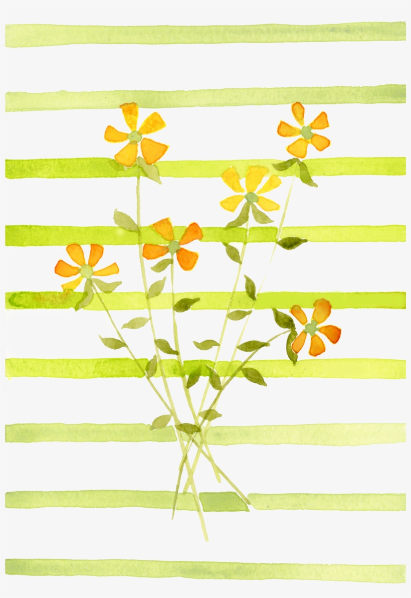 Flores De Verano - Watercolor Painting, transparent png download
