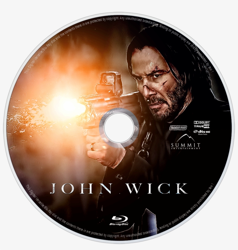 John Wick Bluray Disc Image - John Wick Blu Ray Disc, transparent png download