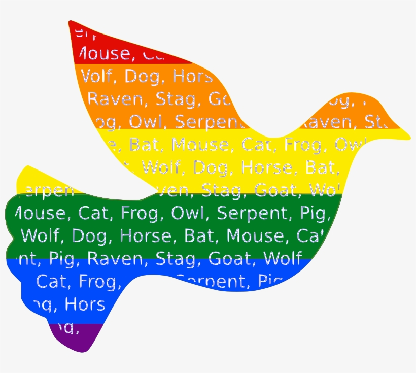 La Creación De La Paloma - Rainbow Peace Dove, transparent png download