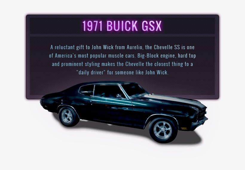 The Cars In John Wick Were Total American Muscle - John Wick Film Cars, transparent png download