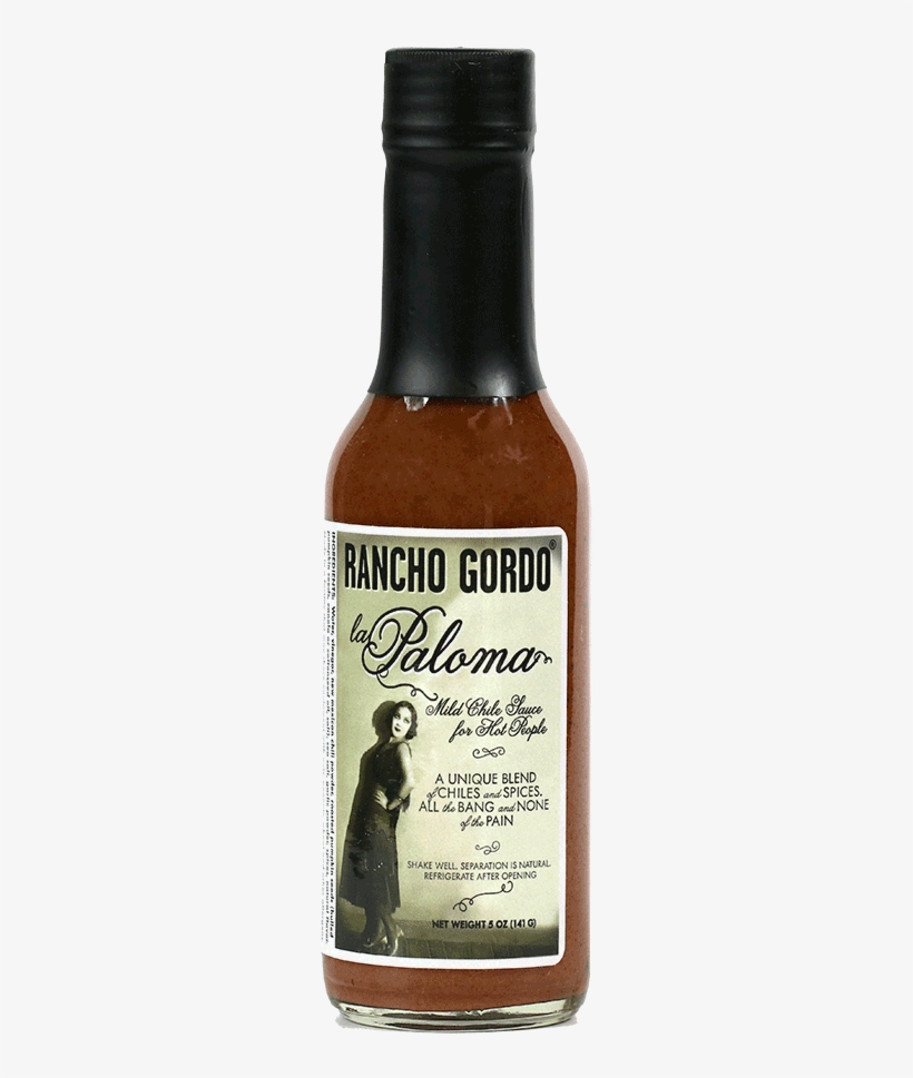 La Paloma Mild Hot Sauce - Rancho Gordo - La Paloma Mild Hot Sauce, transparent png download