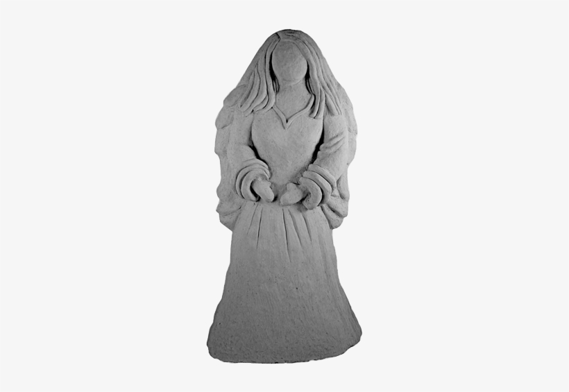 Large Stone Angel Garden Statue - Angel Statue - Memorial Stone - Perfect Memorials, transparent png download