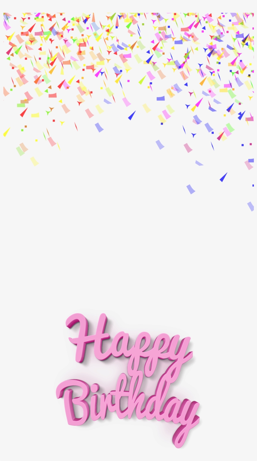 Design By Pink Lemon - Transparent Snapchat Confetti, transparent png download