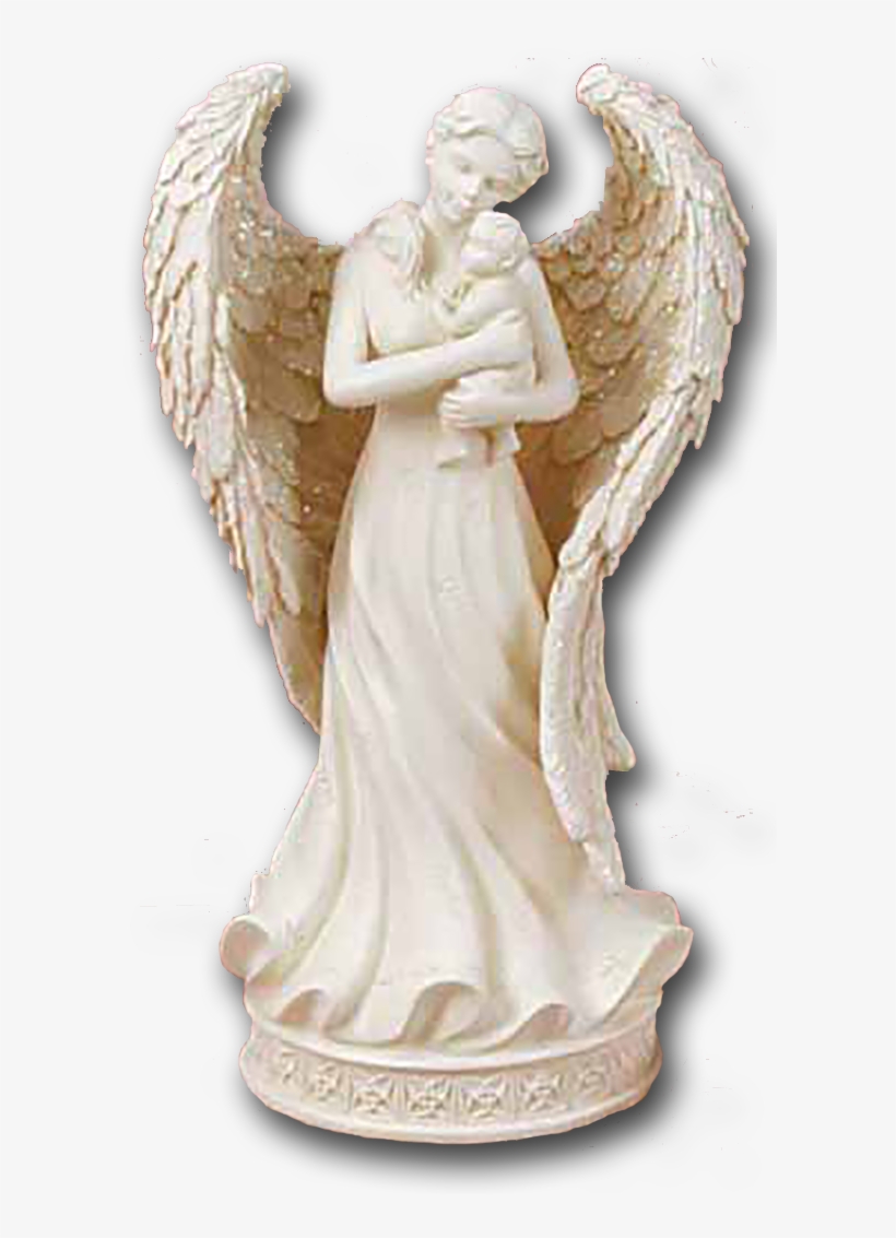 Angel With Baby Musical Figurine - Anioł Z Dzieckiem Figurka, transparent png download