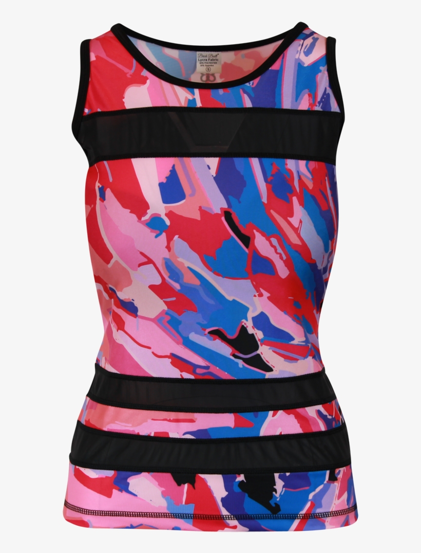 Pink Confetti Mesh Tank Pink Confetti Mesh Tank - Pattern, transparent png download