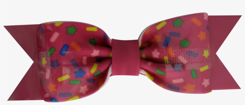 Gumpaste Bows Large Pink Confetti Print - Silk, transparent png download