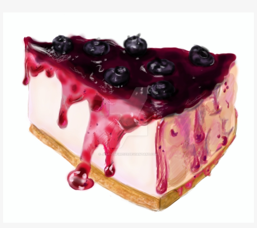 Picture Freeuse Library Blueberry By Jcmoonfire On - Blueberry Cheese Pie Png, transparent png download
