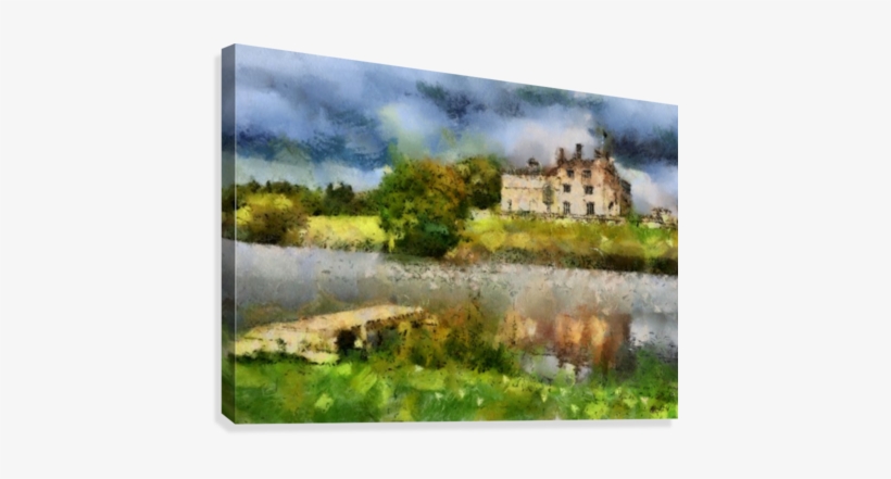 Ripley Castle 1 Canvas Print - Painting, transparent png download
