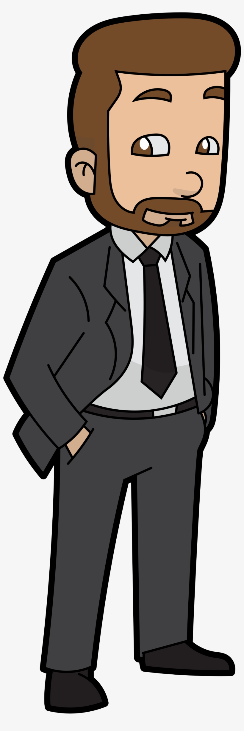 Open - Cartoon Man With Beard, transparent png download