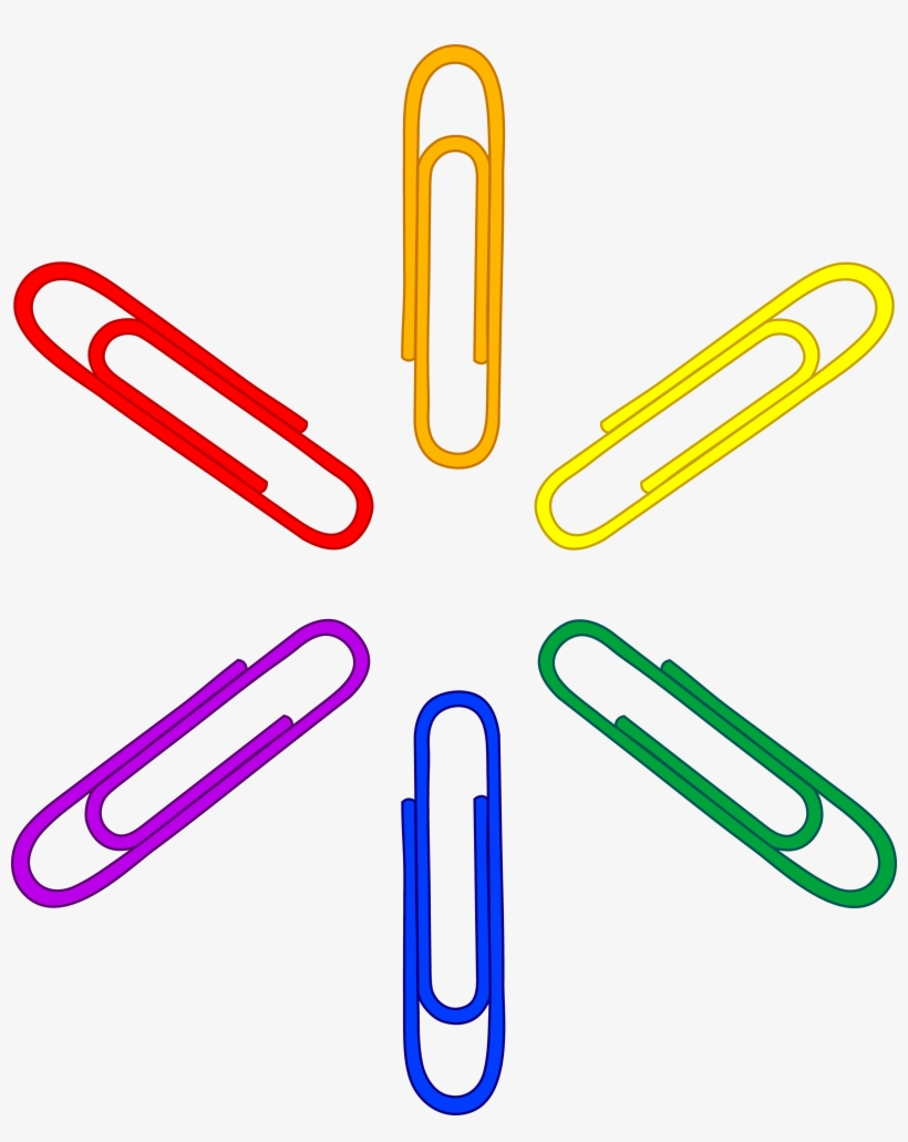 Brick Clipart - 6 Paper Clips Clipart, transparent png download