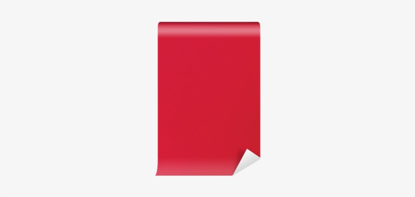 Red Notepaper Single Sheet Blank Torn Jotter Notebook - Paper, transparent png download