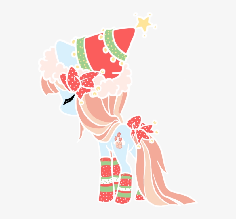 Coffeecuppup, Bow, Christmas, Clothes, Earth Pony, - Illustration, transparent png download