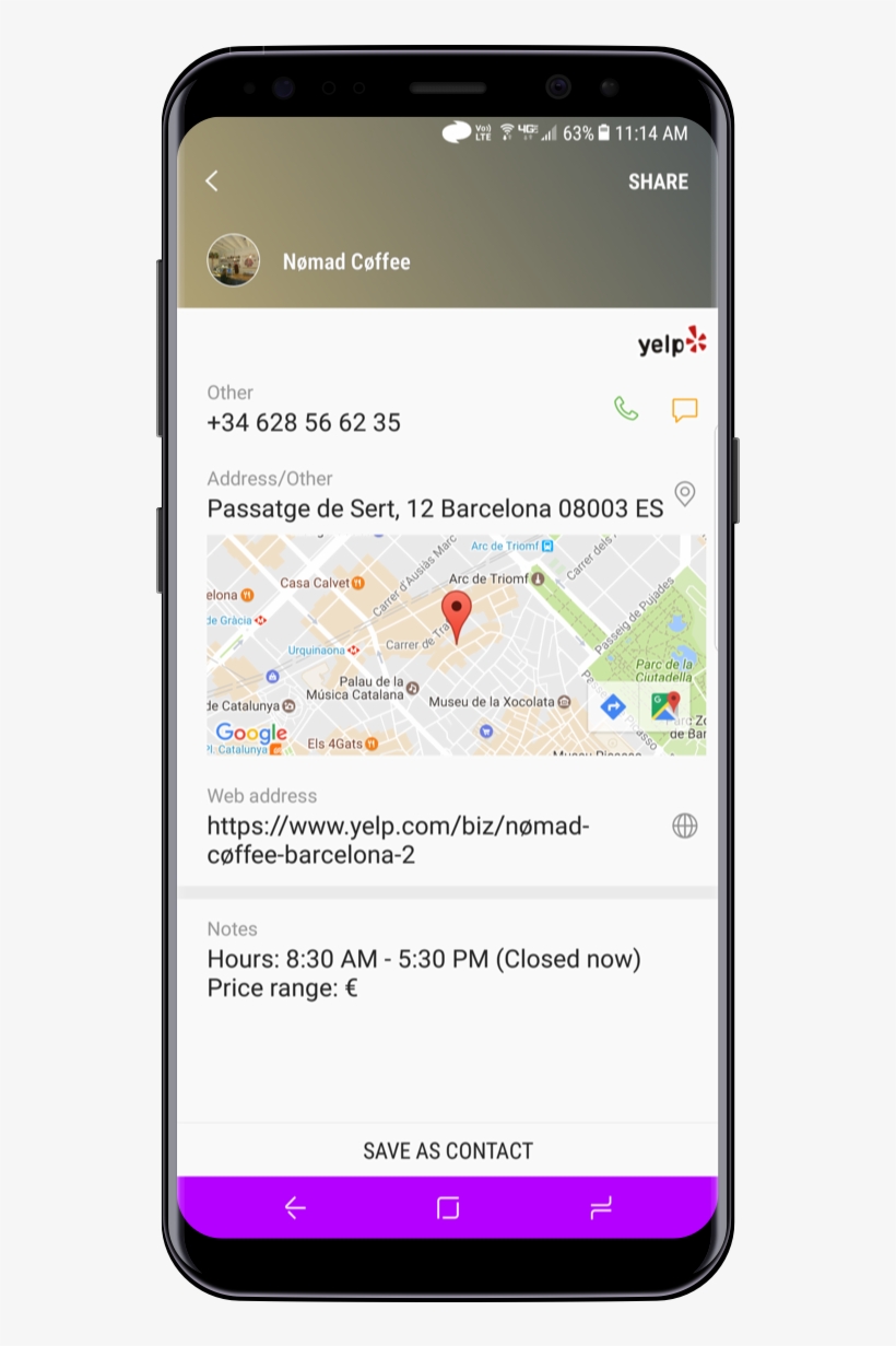 We Worked On The Software Of The Galaxy S8 The Places - Mobile Phone, transparent png download