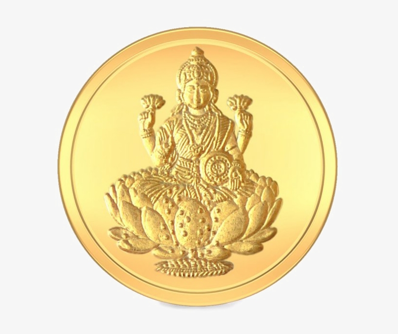 Lakshmi Gold Coin Png Image - Lakshmi Coin, transparent png download
