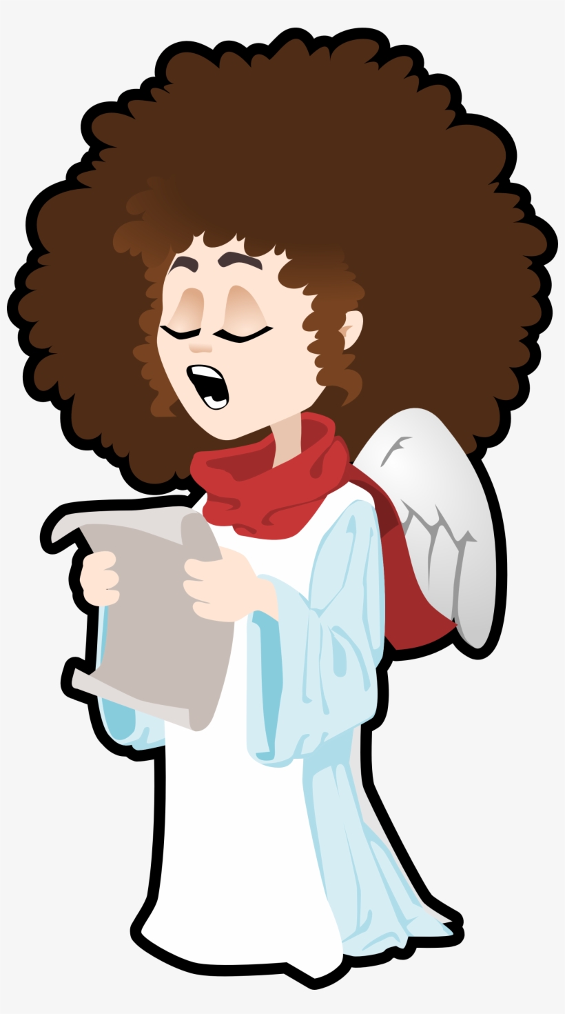 Vector Freeuse Stock African American Woman Clipart - Singing Angel Png, transparent png download