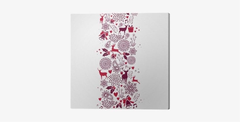 Cuadro En Lienzo Vintage Elementos De La Navidad De - Stag Notebook, Christmas Notes, 100 Page Holiday Notebook, transparent png download