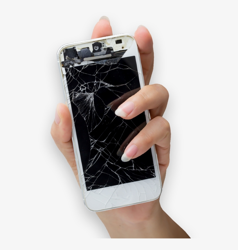 Broken Phone - Iphone, transparent png download