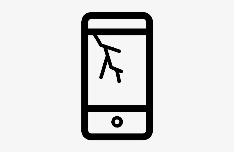 Broken Phone Icon - Icon, transparent png download