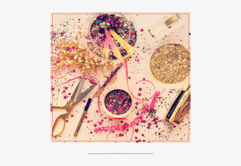 Now, How You Serve Or Display Your Champagne And Confetti - Illustration, transparent png download