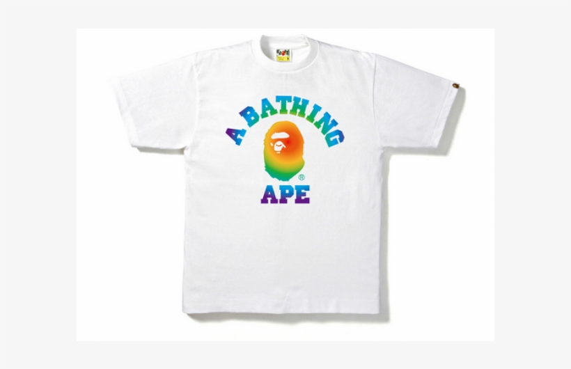rainbow bape logo