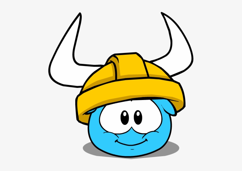 Gold Viking Helmet In Puffle Interface - Club Penguin Viking Helmet, transparent png download