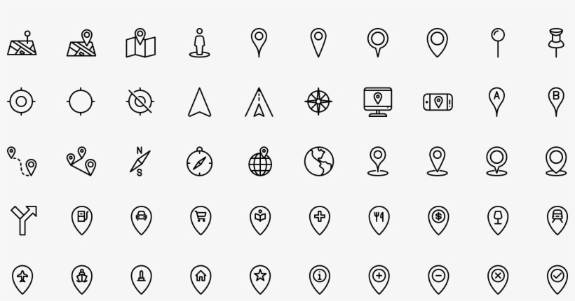 Icon Maps And Locations - Wedding Map Icon, transparent png download