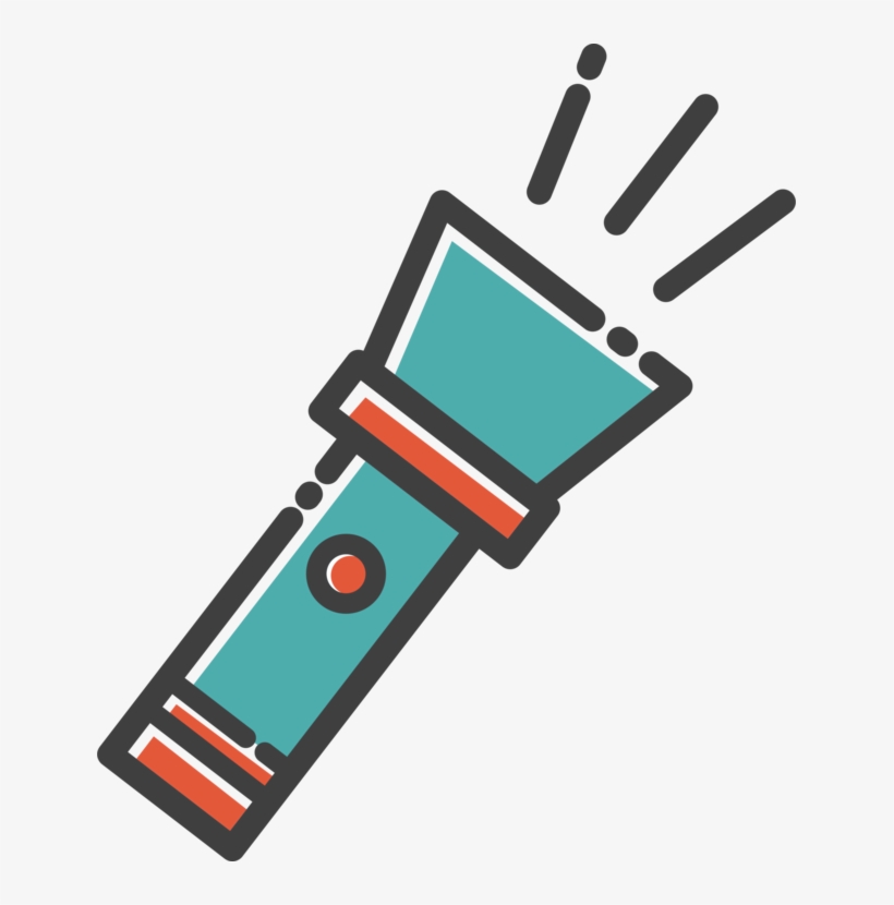 Flashlight Computer Icons Torch Drawing Lighting - Torch Light Clip Art ...