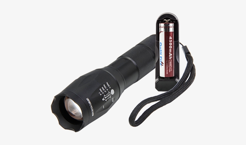 Tactical Flashlight - Weiita Sparker Ft6-1 600-leumen Tactical Flashlight, transparent png download