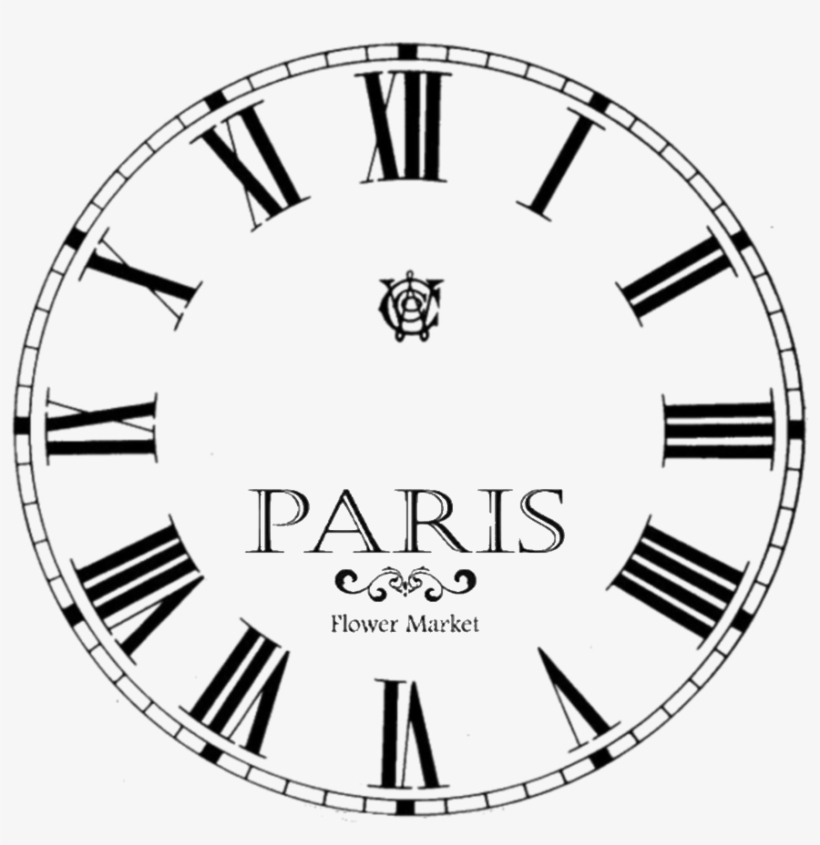 Clock Face - Roman Numbers 1 To 12, transparent png download