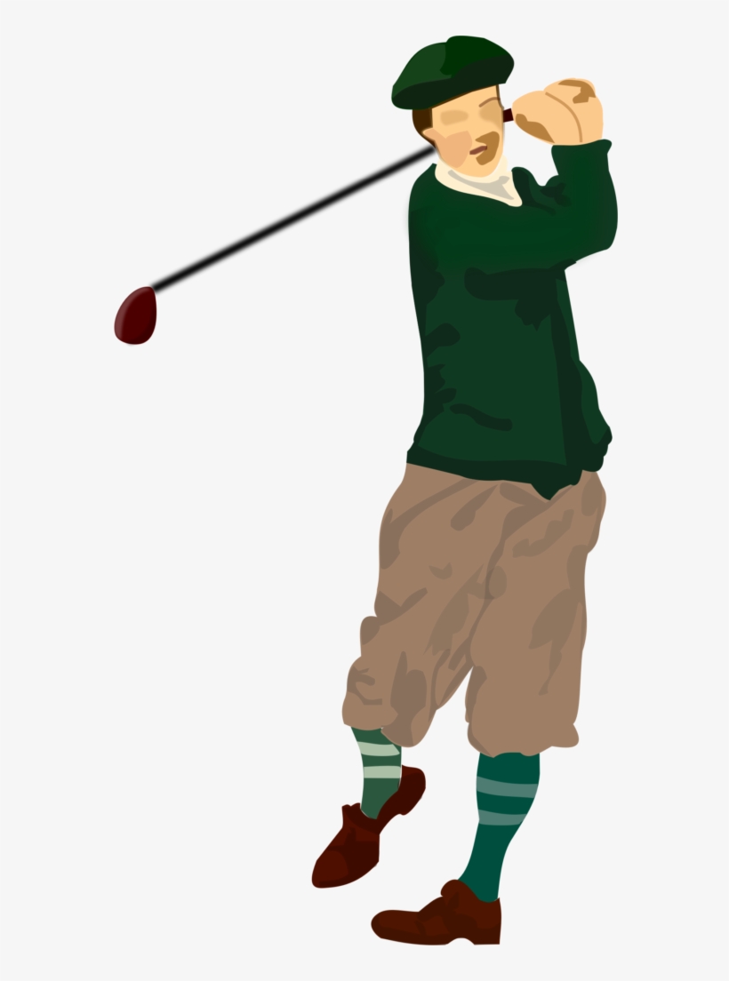 Golf Ball Clipart - Golf Player Clipart Free, transparent png download
