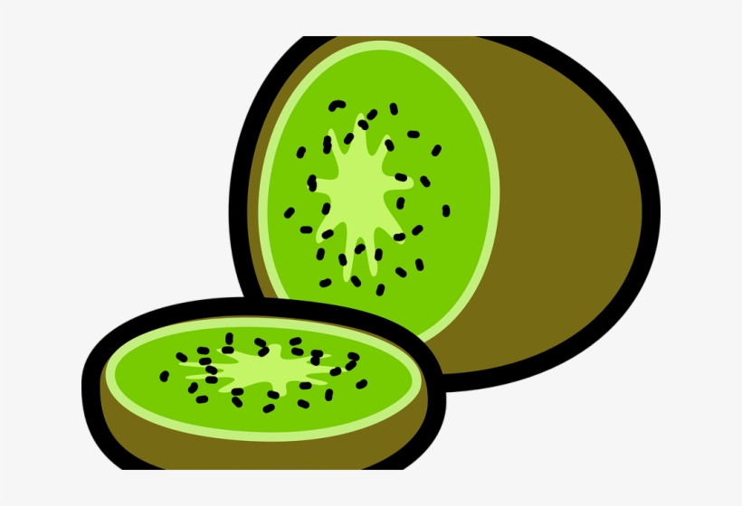 Kiwi Clipart Green Fruit - Kiwi Clip Art, transparent png download