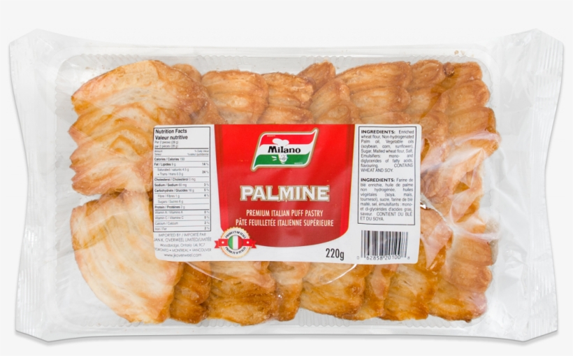 Packaging For Milano Palmine Puff Pastry - Milano, transparent png download