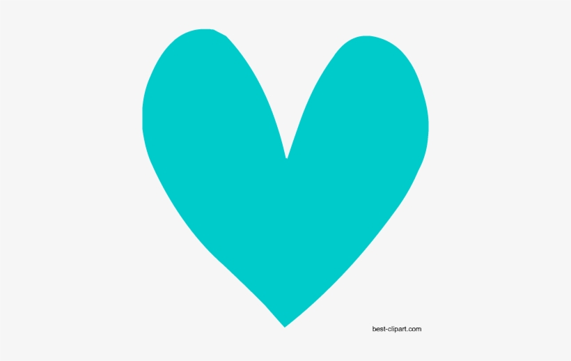 Aqua Heart, Free Clipart - Free Content, transparent png download