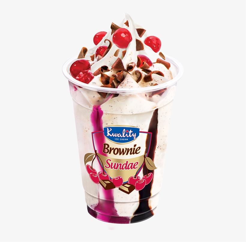 Brownie Sundae - Kwality Ice Cream Sundae, transparent png download