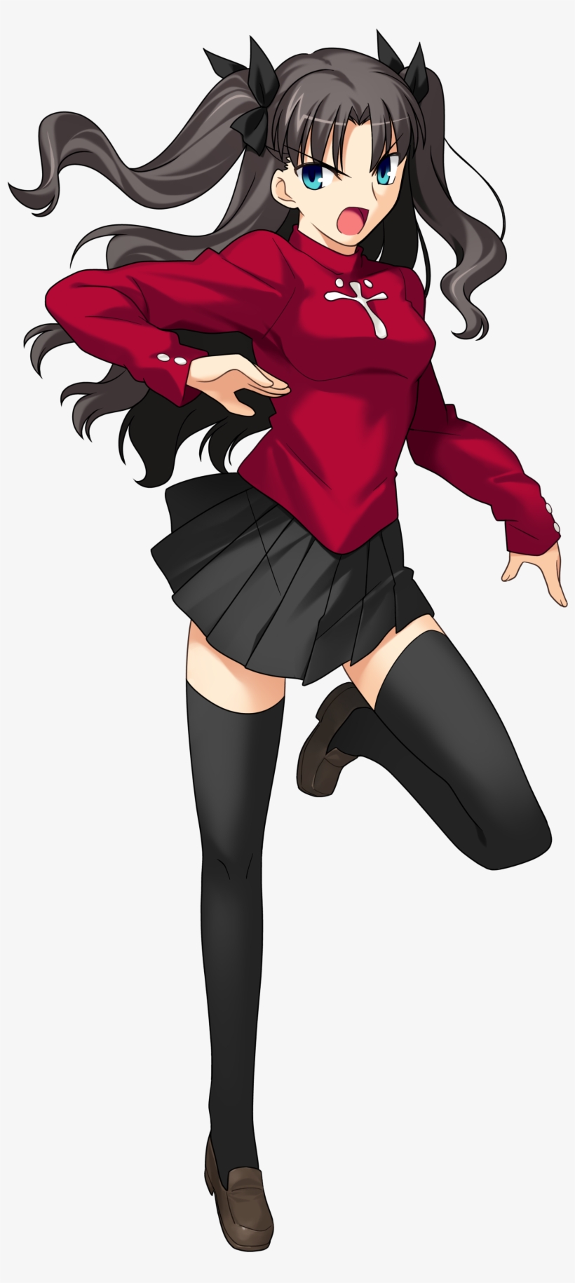 Rin Tohsaka - Fate Stay Night Tohsaka Rin Cosplay Costume, transparent png download