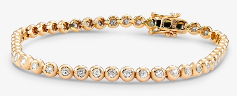 Diamond Bracelet In 18k Rose Gold - Bracelet, transparent png download