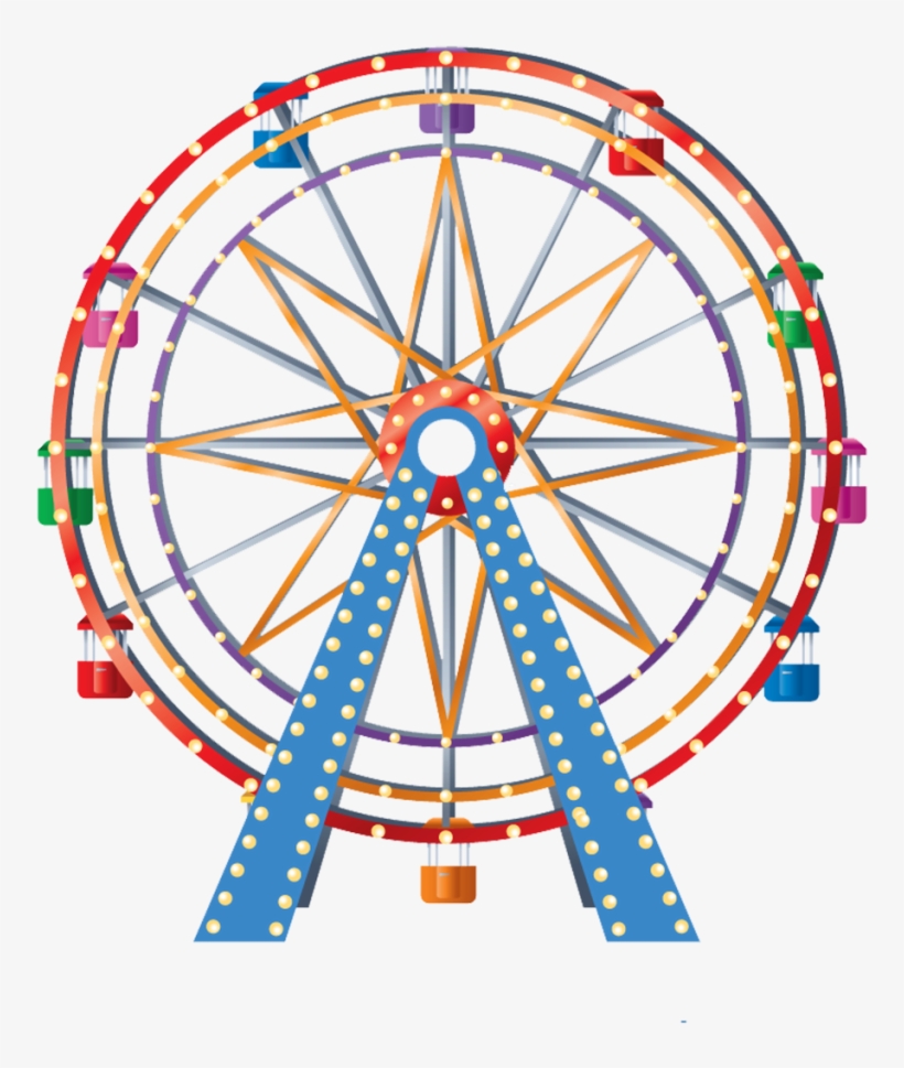 Parque De Diversões - Ferris Wheel Png, transparent png download