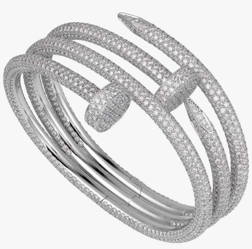 Juste Un Clou Braceletwhite Gold, Diamonds - اساور كارتير, transparent png download