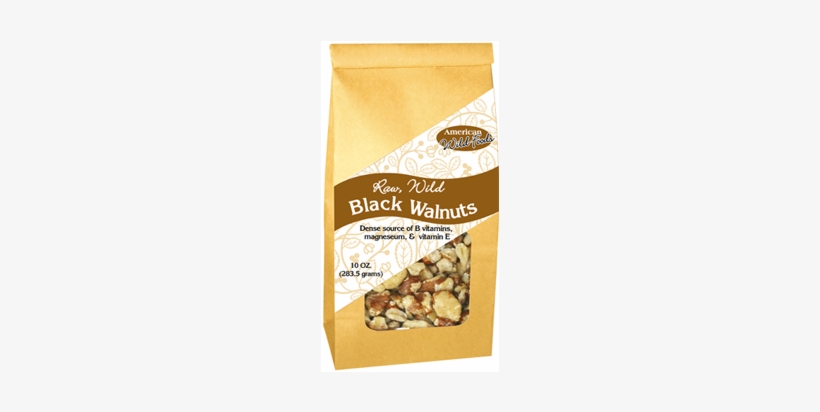 Raw, Wild Black Walnuts - American Wild Foods Raw, Wild Black Walnuts 10 Oz., transparent png download