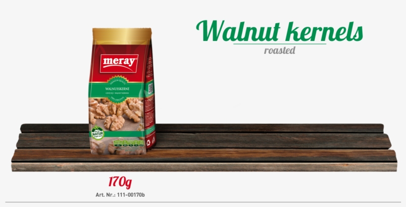 Walnuts - Meray Roasted Sunflower Seeds Salted 300g/10.58oz, transparent png download