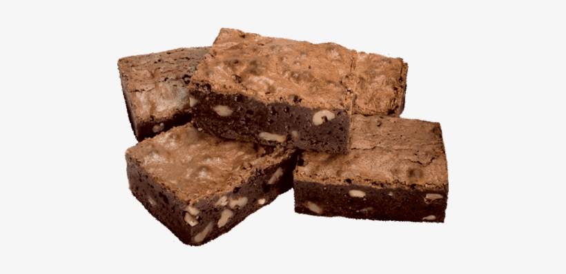 Classic Brownie - Brownies With And Without Nuts, transparent png download