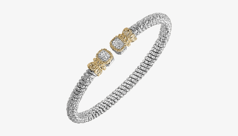 Alwan Vahan 4mm Silver Gold Diamond Bracelet - Bracelet, transparent png download