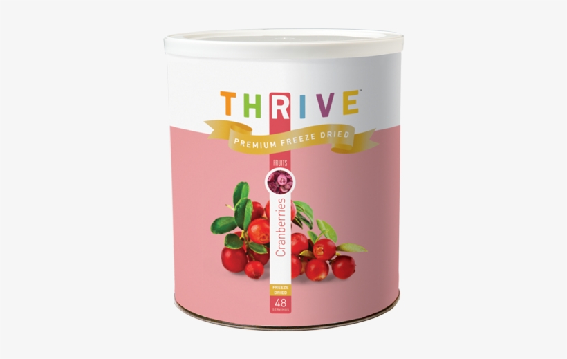 The Holiday Season Has Begun Cranberries - Thrive Life: Freeze Dried Peach Slices - Pantry Can, transparent png download