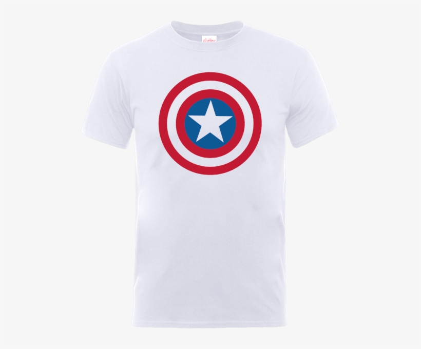 Marvel Avengers Assemble Captain America Simple Shield - Star Wars Paint Splat Stormtrooper T-shirt, transparent png download