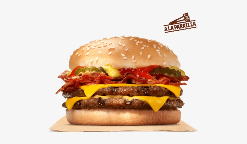Hamburguesa Doble Queso Tocino - Burger King Double Bacon Cheeseburger, transparent png download